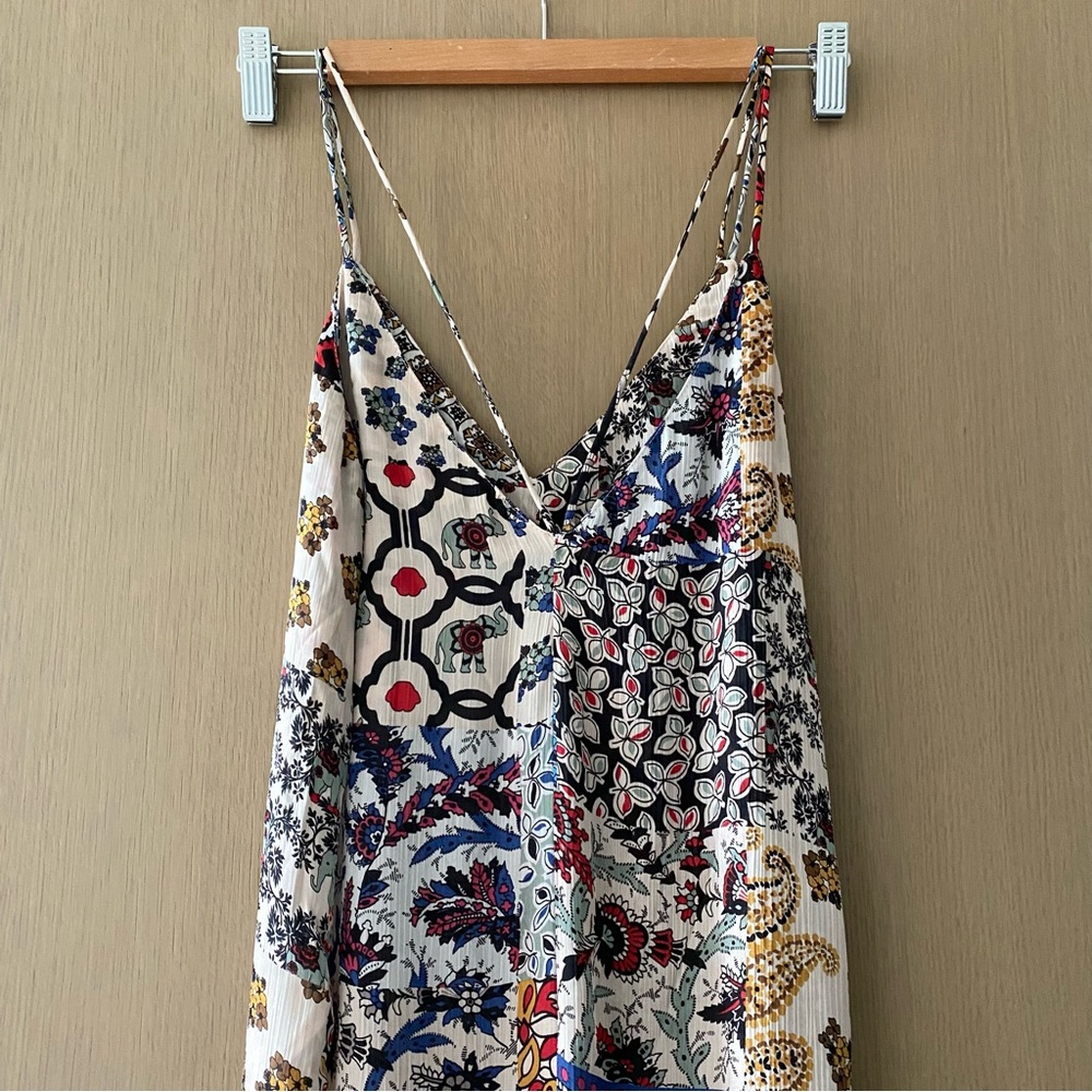Zara patchwork printed jumpsuit - Picture 4 of 6